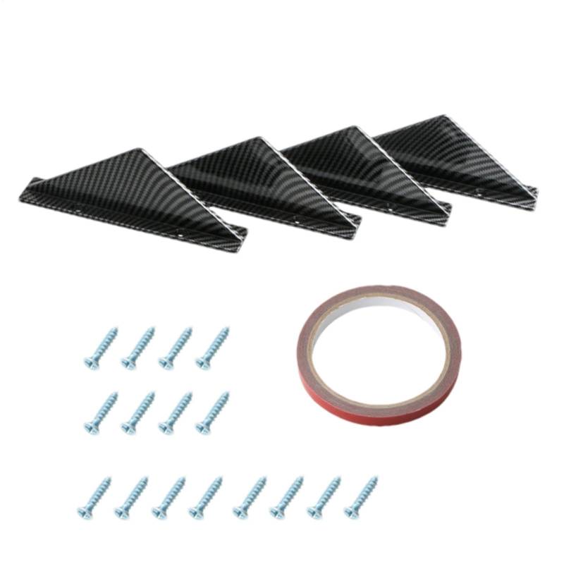 AIGHINE FÜR HINTERSCHAFTEN Car - Spoiler Elles SCHELEK | Elegante automatische Dekoration | Performance Enhancemen, ausgewählte Materialien, Diffusor für Lippen mit Flügeln, Haifischflossen von Naqqios