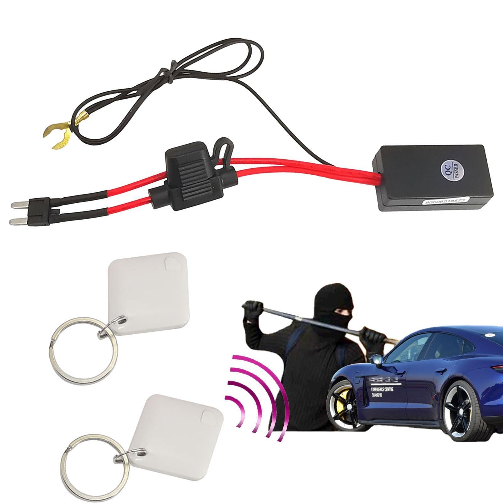 Auto-Alarmanlage – Wegfahrsperre ohne F für Auto, Wegfahrsperre für Auto | Alarmanlagen-Set mit automatischer Erkennungsfunktion, elektronischer Verriegelung Auto-Alarmanlage – Wegfahrsperre ohne F für Auto, Wegfahrsperre für Auto | Alarmanlagen-Set mit automatischer Erkennungsfunktion, elektronischer Verriegelung von Naqqios