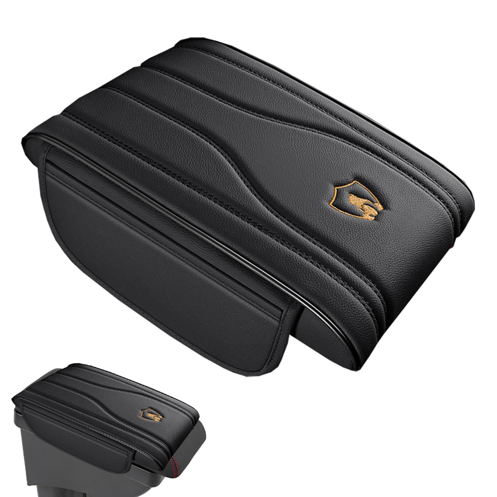 Auto Mittelkonsole Kissen 1 Stück - Auto Armlehne Kissen Mittelkonsole Verbesserung Pads | Leder Kissen für den Ellbogen des Sitzes Auto Mittelkonsole Kissen 1 Stück - Auto Armlehne Kissen Mittelkonsole Verbesserung Pads | Leder Kissen für den Ellbogen des Sitzes von Naqqios