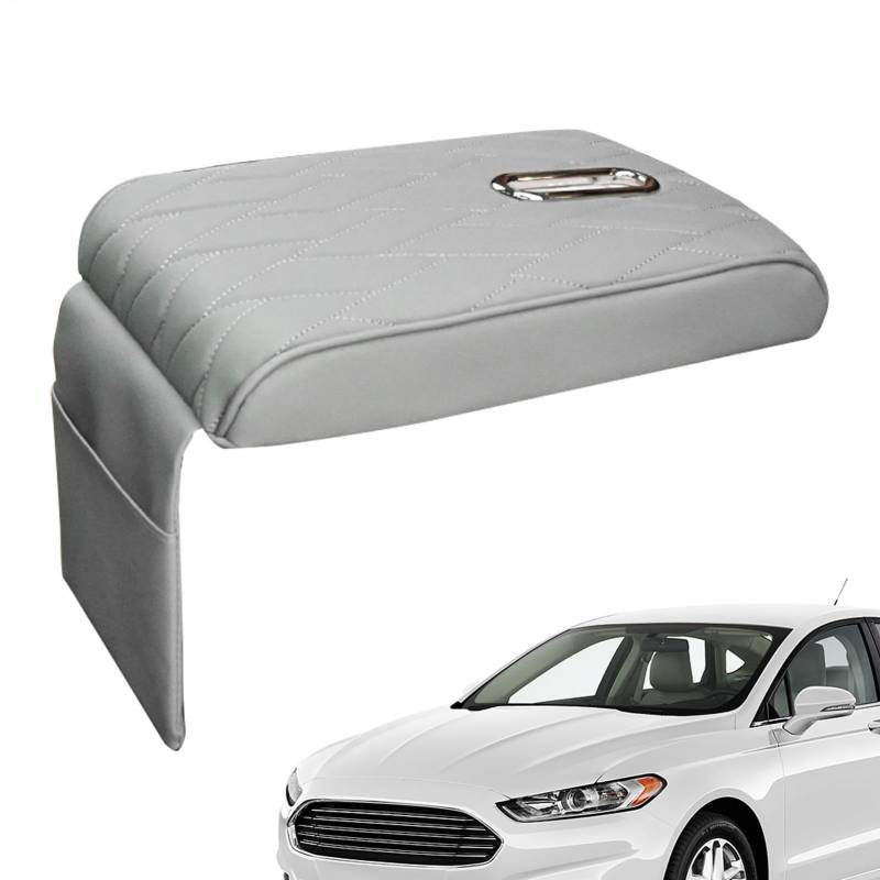 Auto Ruheabdeckung Pad Mittelkonsole Armlehne Pad - Leder Automatik Konsole Ellenbogenmatte mit Aufbewahrungstaschen | Kissen Mattenschutz Kissen Anti- von Naqqios