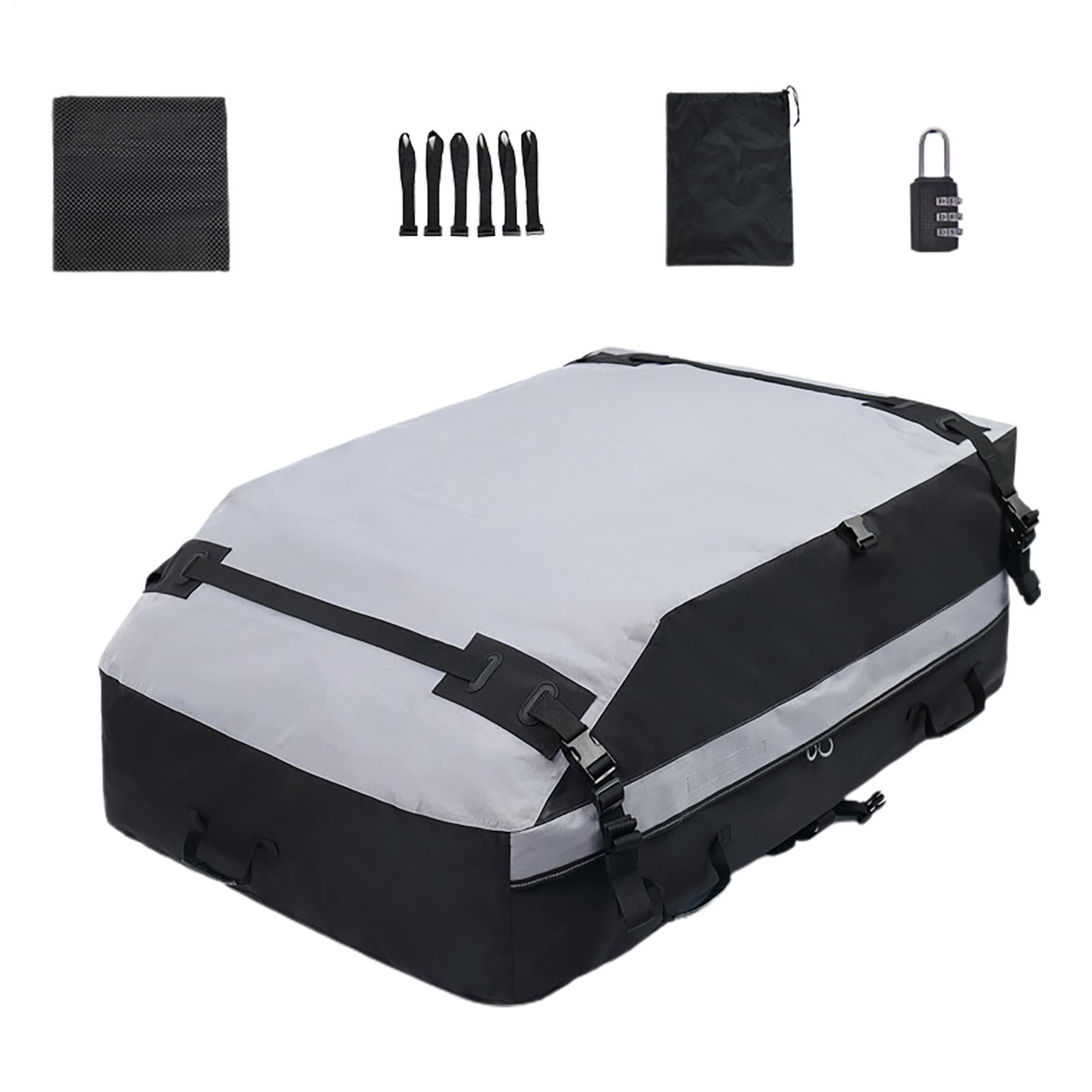 Dachgepäckträger für Auto – Autodachtasche, sicherer Dachgepäckträger | Gepäckträger auf dem Autodach für Fahrzeugdächer, Gepäckbox auf dem geschützten Dach Dachgepäckträger für Auto – Autodachtasche, sicherer Dachgepäckträger | Gepäckträger auf dem Autodach für Fahrzeugdächer, Gepäckbox auf dem geschützten Dach von Naqqios