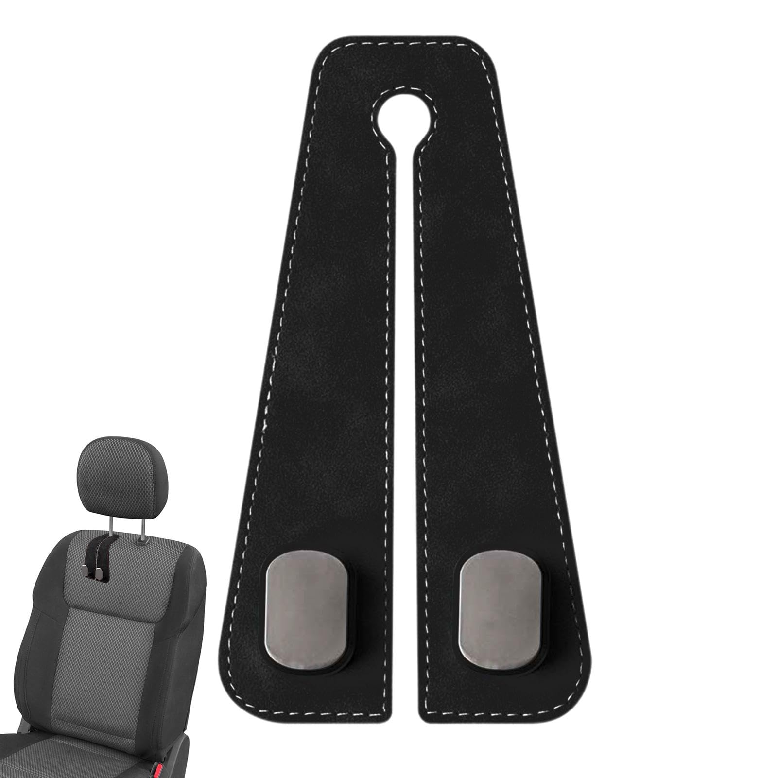 Doppelhaken für Autositz-Kopfstütze - Auto Aufbewahrungshaken für Auto Handtaschenhaken Doppelhaken | Autositz Rückenlehnenhaken Drehbarer Auto Haken Doppelhaken für Autositz-Kopfstütze - Auto Aufbewahrungshaken für Auto Handtaschenhaken Doppelhaken | Autositz Rückenlehnenhaken Drehbarer Auto Haken von Naqqios