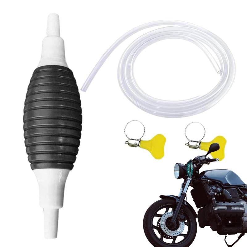 Handpumpe mit Siphon – Handpumpe mit Siphon, leichter Siphon mit manueller Pumpe | Autozubehör, tragbare Pumpe mit doppeltem Rückschlagventil, Zubehör für das Auto von Naqqios