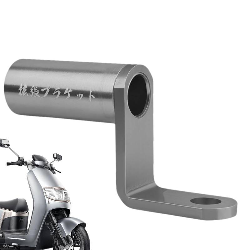 Motorrad Rückspiegel Halterung,Motorrad Rückspiegel Befestigungsstange - Aluminiumlegierung Spiegelhalterung Verlängerungshalterung | Spiegelmontage-Montageverlängerungshalterung von Naqqios