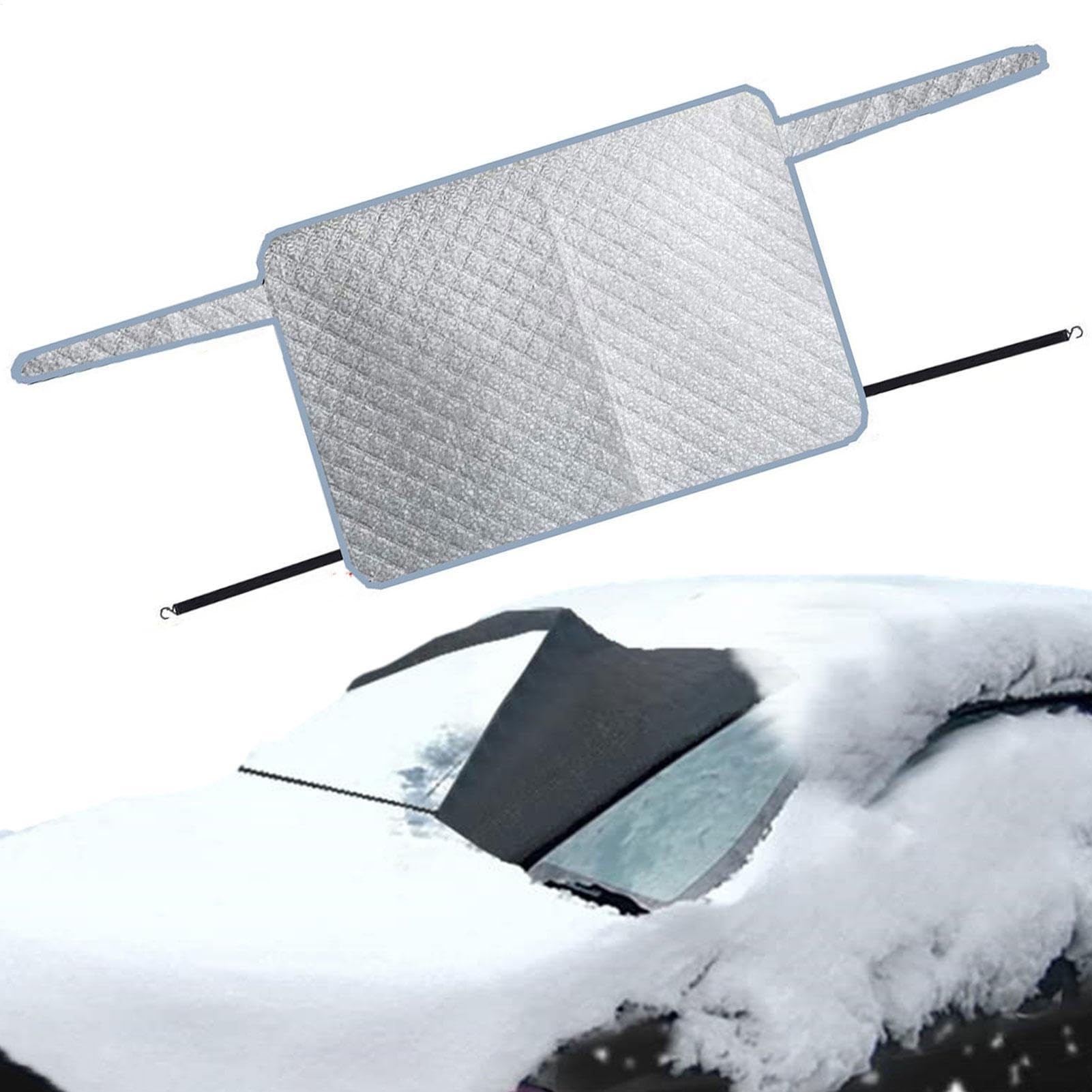 Naqqios Windschutzscheibenabdeckung für die Heckscheibe, Schneefang – beleuchtete Winterscheibenabdeckung aus Aluminium mit 2 Schichten für Auto | mit Haken und unsichtbarem Magnet für die Naqqios Windschutzscheibenabdeckung für die Heckscheibe, Schneefang – beleuchtete Winterscheibenabdeckung aus Aluminium mit 2 Schichten für Auto | mit Haken und unsichtbarem Magnet für die von Naqqios