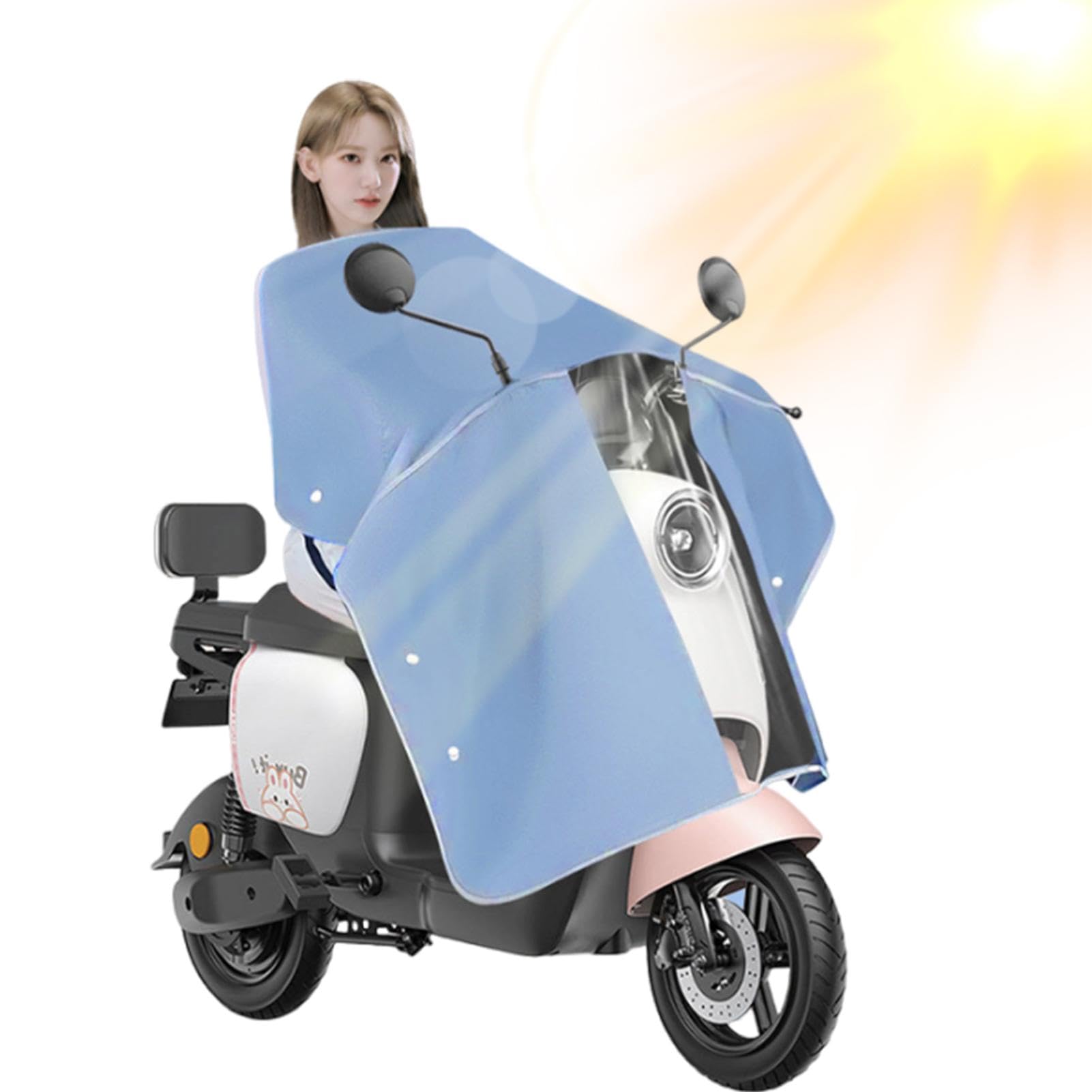 Robuste Motorradabdeckung – Sonnenblende für Motorrad, Faltbare Sonnenblende für Fahrrad | Sonnenschutz für Motorrad aus Oxford-Gewebe, winddicht, Motorroller-Windschutzscheiben-Sonnenblende Robuste Motorradabdeckung – Sonnenblende für Motorrad, Faltbare Sonnenblende für Fahrrad | Sonnenschutz für Motorrad aus Oxford-Gewebe, winddicht, Motorroller-Windschutzscheiben-Sonnenblende von Naqqios