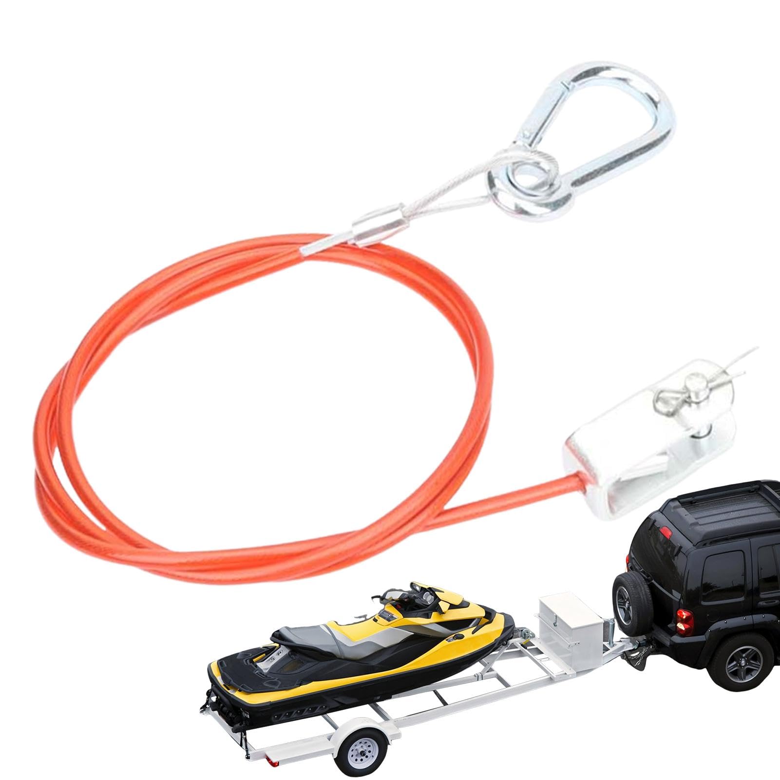 Robustes Abschleppseil, Seilwindengurt für Anhänger, abnehmbare Seilschleppgurte, 3,3 Fuß Bootsanhängergurt, Abschleppseil mit Klemme und Bolzen, Kabel Robustes Abschleppseil, Seilwindengurt für Anhänger, abnehmbare Seilschleppgurte, 3,3 Fuß Bootsanhängergurt, Abschleppseil mit Klemme und Bolzen, Kabel von Naqqios