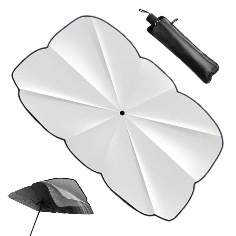 Sonnenschutz Sonnenschutz Auto Sonnenblende Sonnenblende Auto Glas UV Block Regenschirm Regenschirm Auto Faltbare Fenster Bildschirme schützen den Innenraum vor UV-Strahlen und von Naqqios