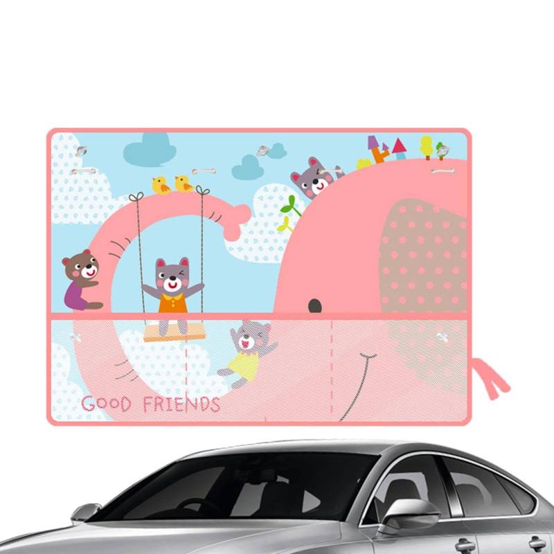 Van-Vorhänge – isolierte Van-Vorhänge, Trennvorhänge für Van | Sonnenschutz für Autofenster für Babys, Verdunkelungs-Sonnenschutz mit Aufbewahrung, Netztaschen, Autofenstervorhang, von Naqqios
