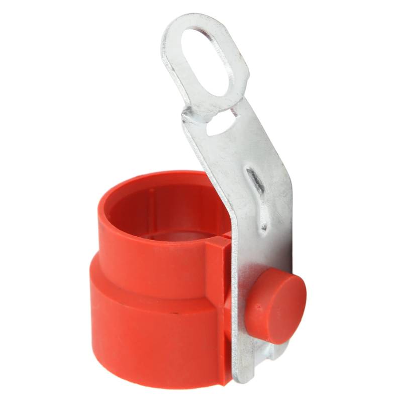 Anhänger-Hebebühnen-Halterung, Wasserdichte Stecker-Anhänger-Adapterhalterung aus Massivem ABS-Metall 7-13 (Rot) von Naroote