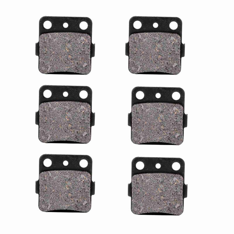 Bremsbeläge Vordere und Hintere Set, Vordere Bremsbeläge 6PCS Iron Easy Installation und Hintere für 400Ex 400x Sportrax 9914 von Naroote