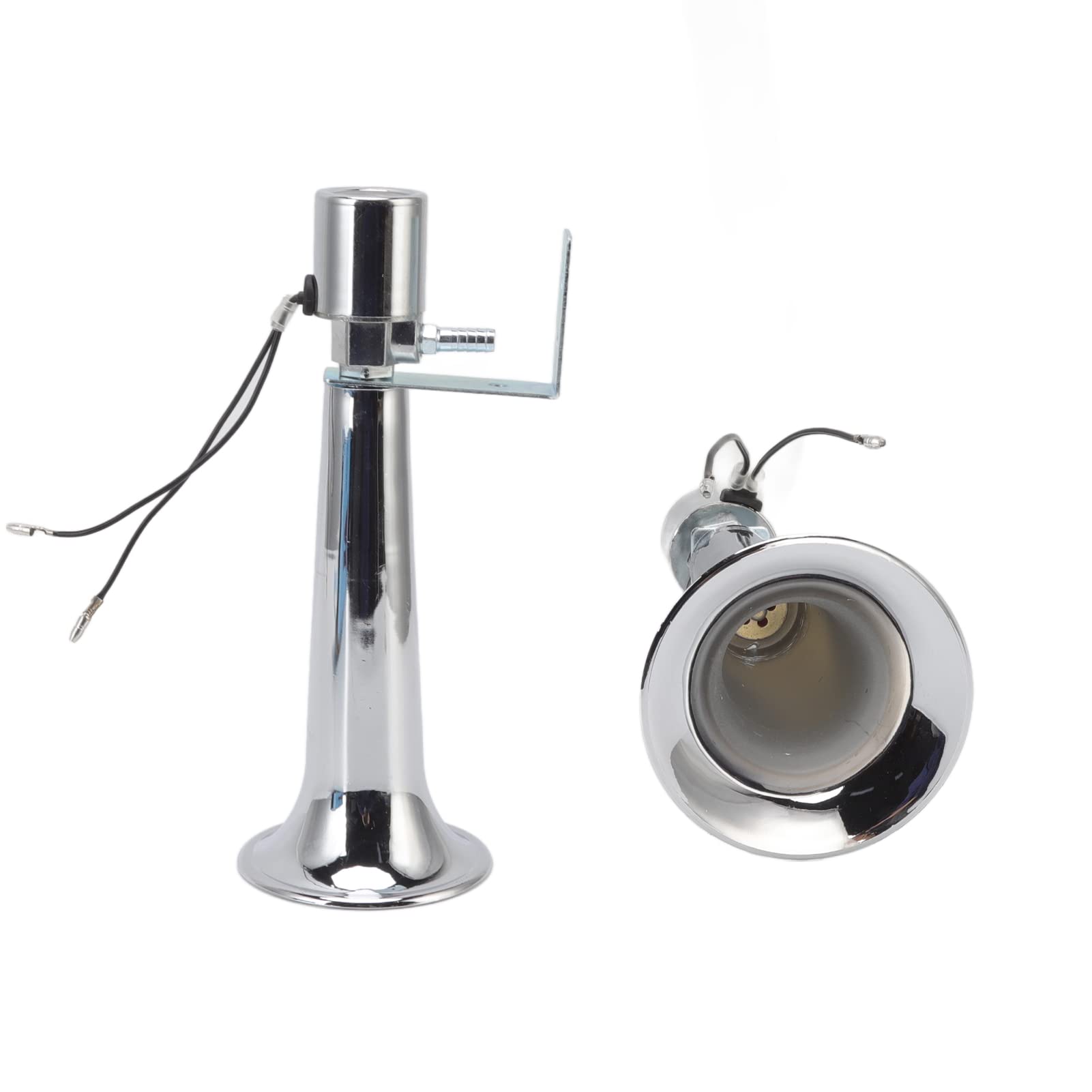 Lufthorn, Luft Hörner Universal Auto Air Horn Super Laut 180 DB Single Trompetenlastwagen Lufthorn Airhorn Horn Laut für Fahrzeuge Züge Boote DC 12-24 V (Elektroplierte Farben) von Naroote