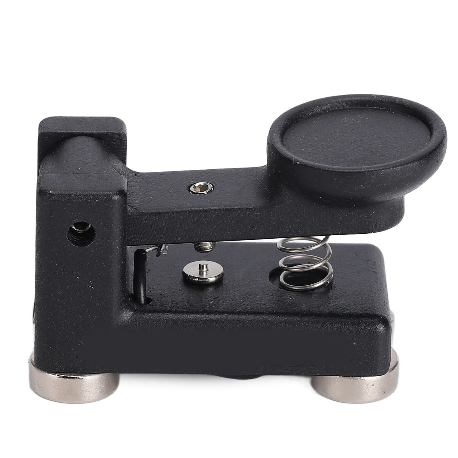 Morse Code Key, Morse Telegraph Taste, QU-4525 Magnetische Adsorptionsbasis ABS Compact CW Morse Code Langlebig mit Fußpolster für Kurzwellenradio Morse Code Key, Morse Telegraph Taste, QU-4525 Magnetische Adsorptionsbasis ABS Compact CW Morse Code Langlebig mit Fußpolster für Kurzwellenradio von Naroote