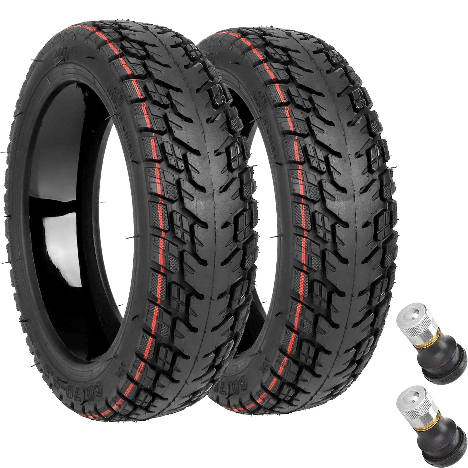 Natcoo Selbstreparierende Tubeless Offroad Reifen für Ninebot Max G30D 2/G30 Max/G30E/G30LP, 60/70-6.5 Schlauchlose Reifen für Segway Ninebot, Ersatzreifen Zubehör für Ninebot Scooter (Paar) von Natcoo