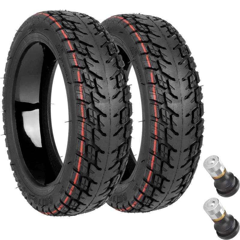 Natcoo Selbstreparierende Tubeless Offroad Reifen für Ninebot Max G30D 2/G30 Max/G30E/G30LP, 60/70-6.5 Schlauchlose Reifen für Segway Ninebot, Ersatzreifen Zubehör für Ninebot Scooter (Paar) von Natcoo