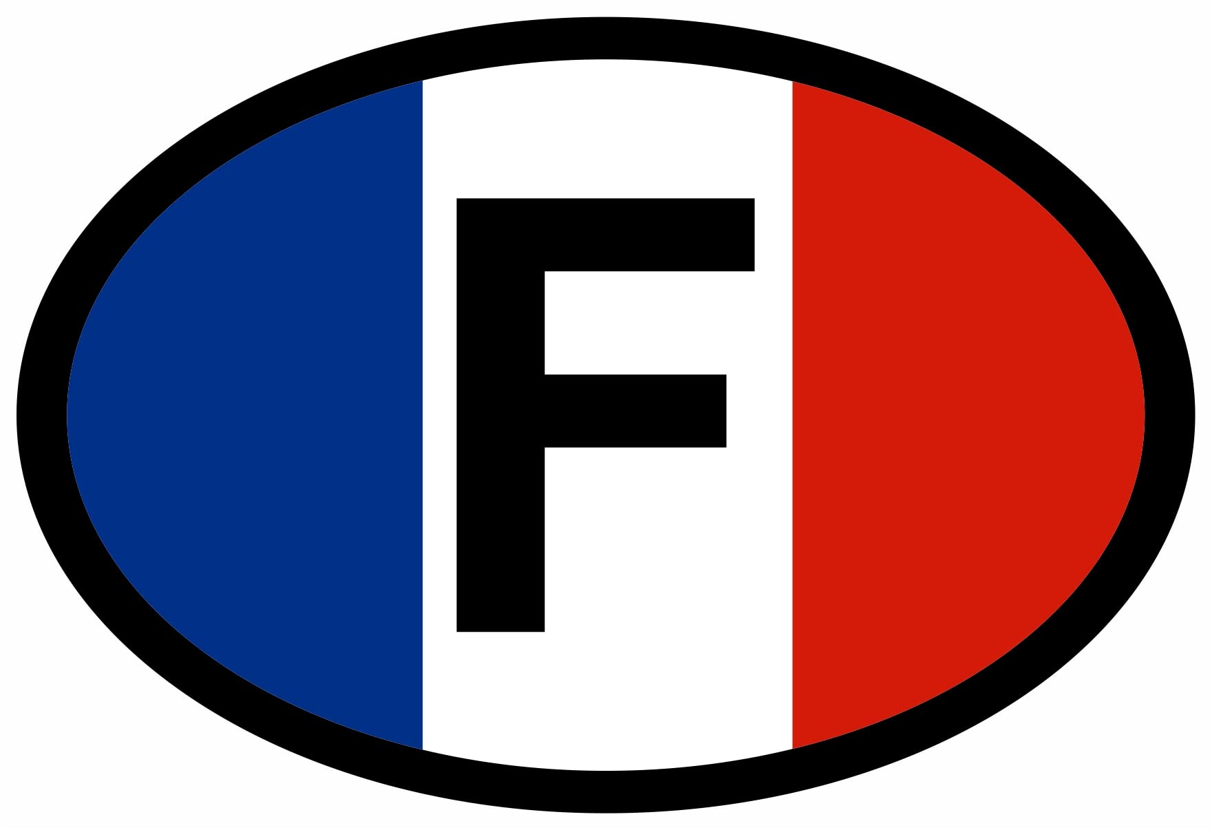 Nation 2x Frankreich Auslandskennzeichen KFZ Symbol Aufkleber Karte Sticker - AK-31 von Nation