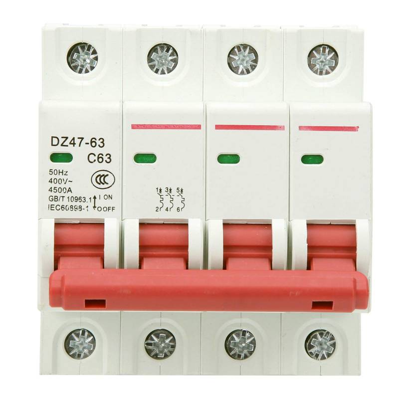 4P 63a Leistungsschalter Multifunktionaler DZ47-63-4P Photovoltaik-DC-Leistungsschalter Schutzschalter Leistungsschalter von Natudeco