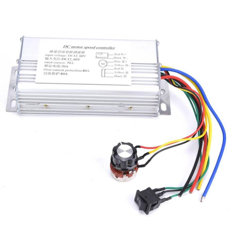 DC-Motorregler 12V-60V PWM-Motordrehzahlregler Reversible Vorwärts-/Rückwärtsdrehzahlregler Industrielle Steuerungsautomatisierungsausrüstung von Natudeco