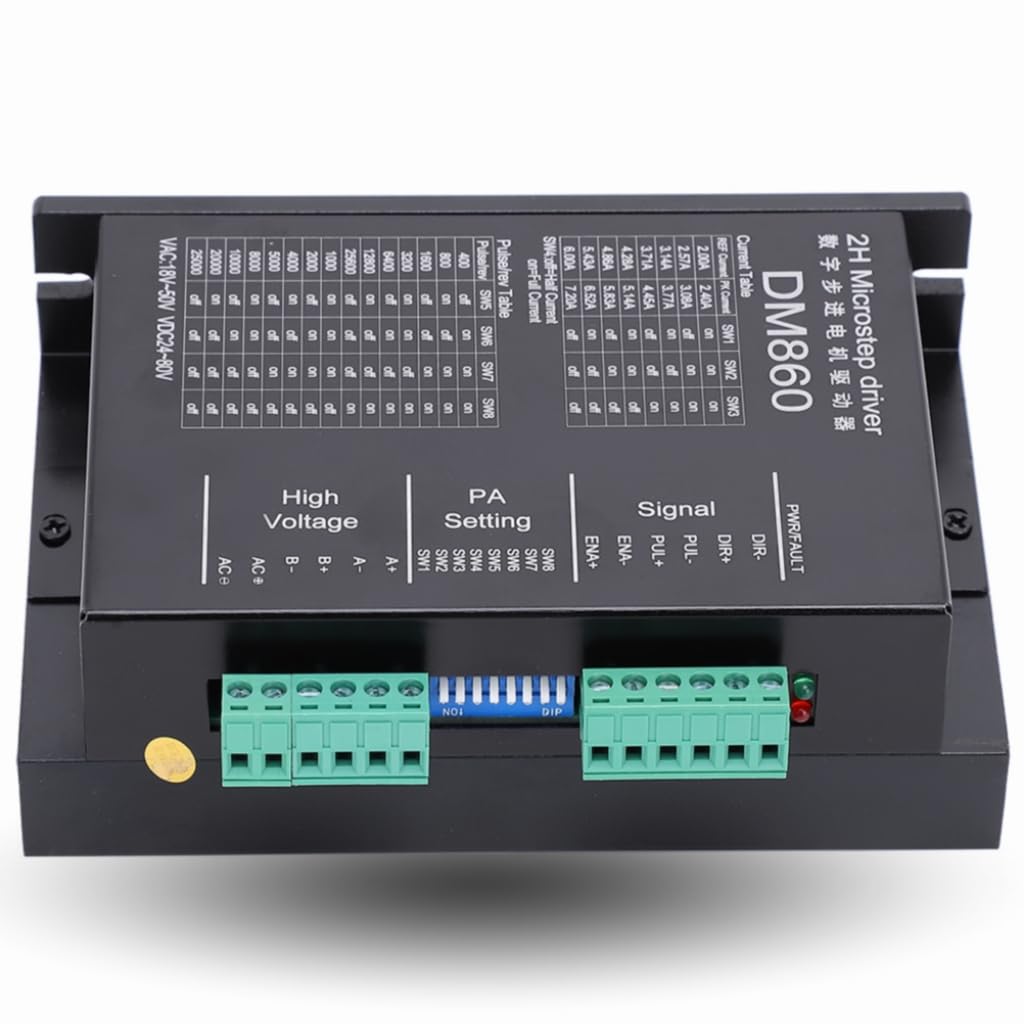 DM860 Schrittmotor-Treiber 18-80VDC Motors teuerung modul 2.8-7.8a Industrie automatisierungs geräte Gravier maschine Zubehör Unterstützung PUL/DIR/CW/CCW-Modus von Natudeco