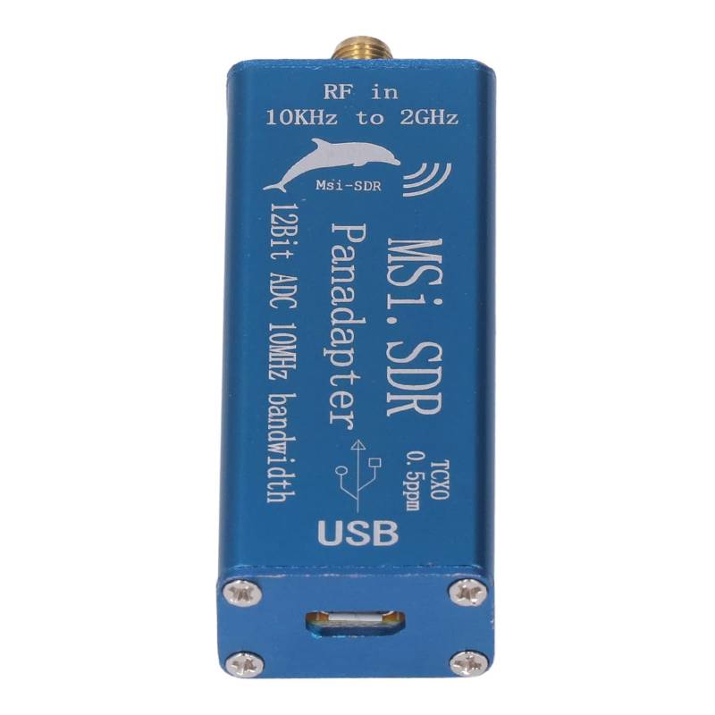 MSI SDR-Funkempfänger-Set 10-kHz-2-GHz-Signalempfangsmodul-Kit 12-Bit-ADC-Chip Softwaredefinierte elektronische Komponente für SDRuno HDSDR SDR-Konsole von Natudeco