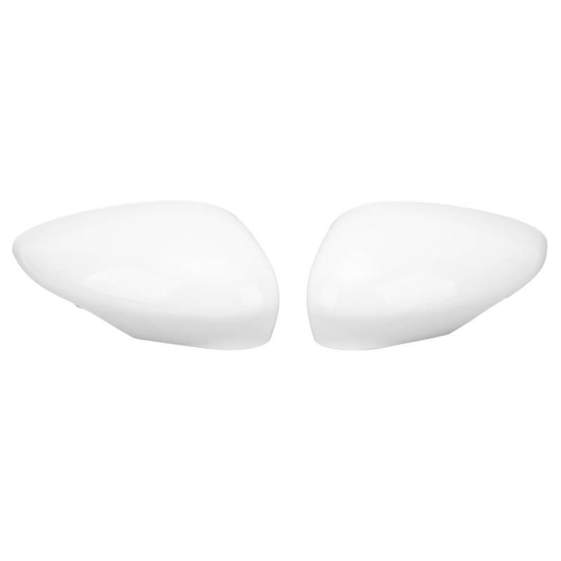 Natudeco 1Pair Rückfahrspiegelkappe weiße Flügelspiegel -Abdeckungskappe Ersatzauto Spezifische Seitenspiegel -Gehäusekappe 1594546 für MK7 2008 bis 2017 von Natudeco