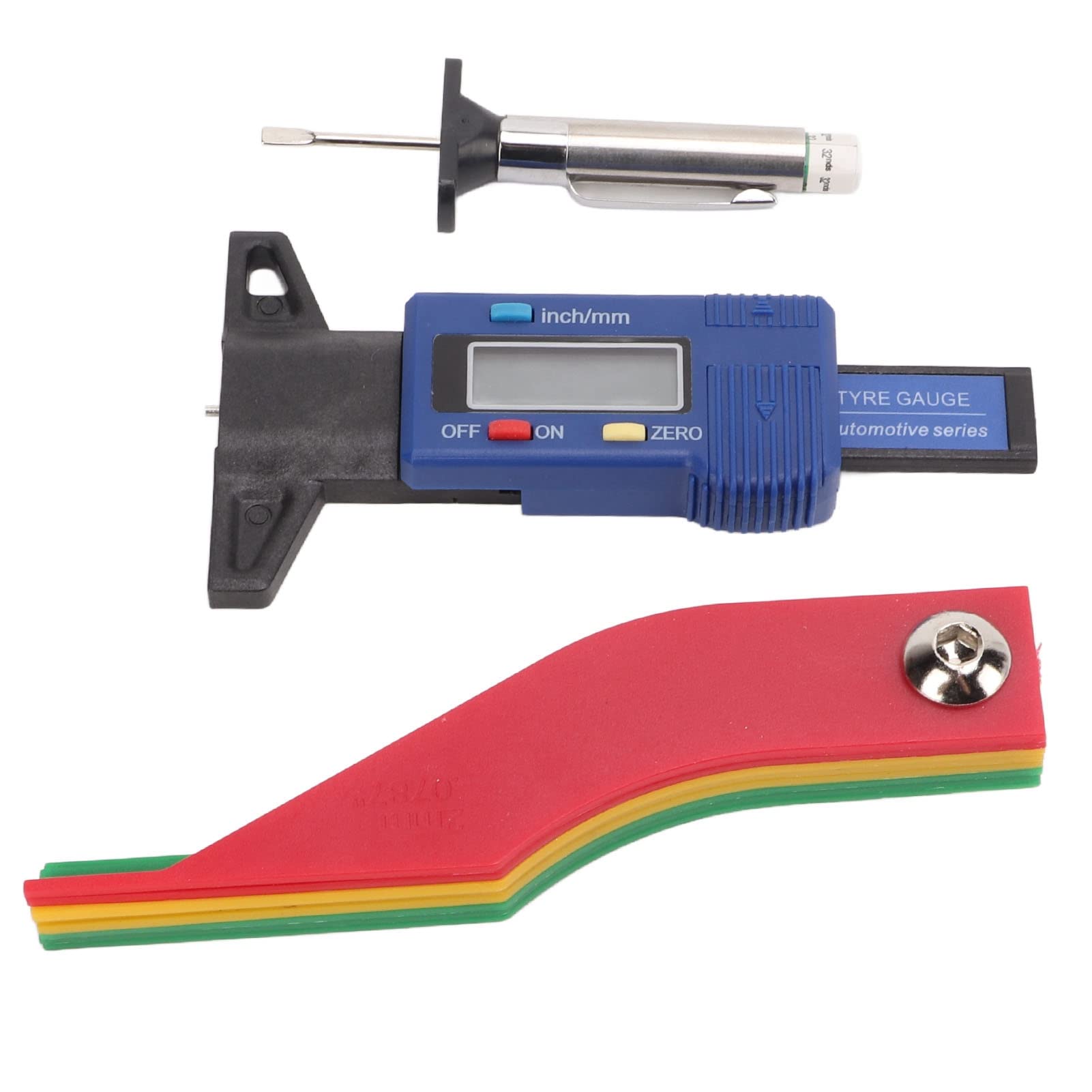 Natudeco Digital Tire Tread Gauge farbcodierte Tiefenmesswerkzeug Handheld Tragbares Wartungs -Wartungskit für Auto -LKW -Scheiben -Drum Bremsblockpolster Natudeco Digital Tire Tread Gauge farbcodierte Tiefenmesswerkzeug Handheld Tragbares Wartungs -Wartungskit für Auto -LKW -Scheiben -Drum Bremsblockpolster von Natudeco