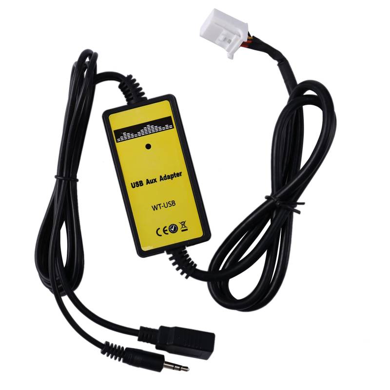 Naugan 6 + 6Pin Autoradio Digitaler Usb-Mp3-Interface-Cd-Wechsler-Adapter Mit 3,5 mm Aux-Eingang Für Die -Serie von Naugan