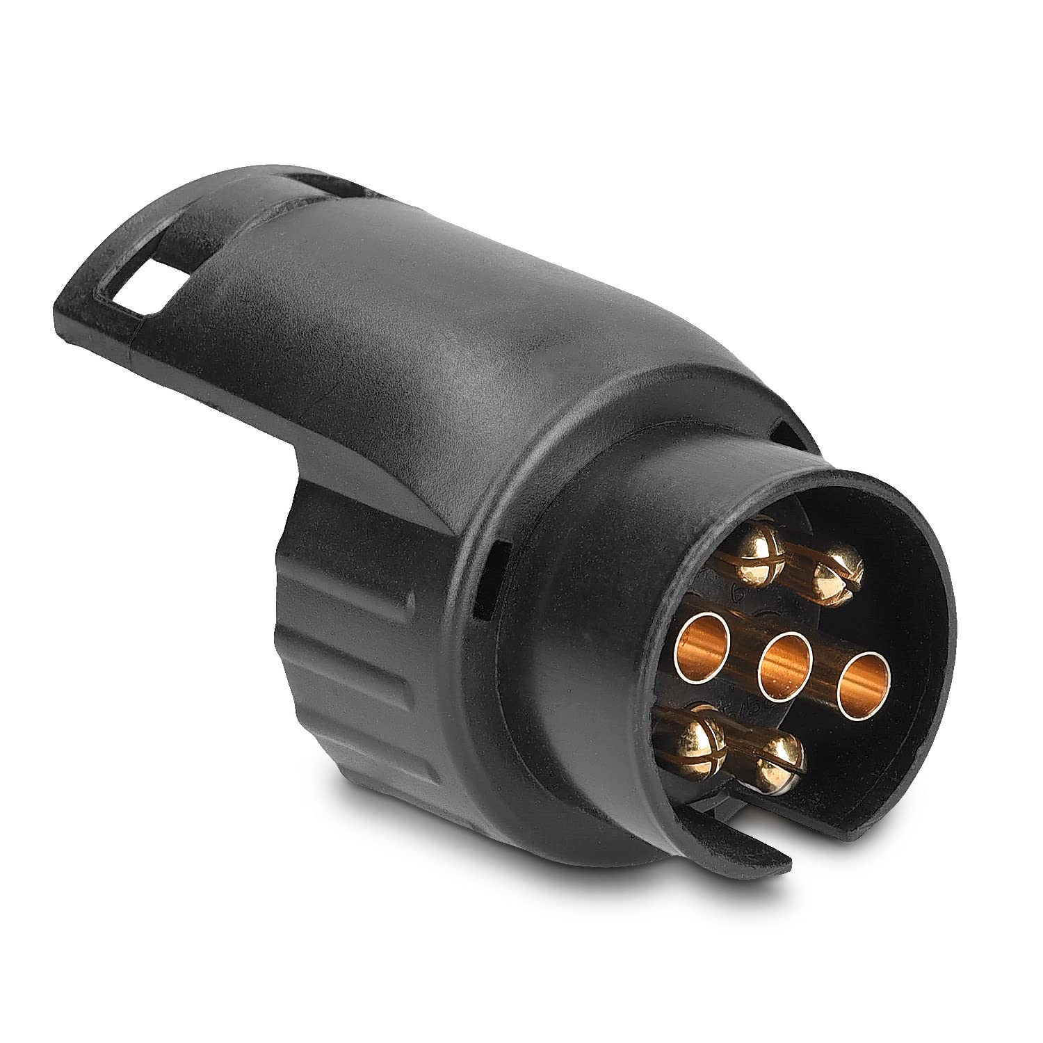 Navaris Trailer Adapter 7 zu 13 Pin - 12 V Adapter für Auto Anhängerkupplung Steckdose 7-polig auf Anhänger Stecker 13-polig - Adapter 7 auf 13 Pol von Navaris