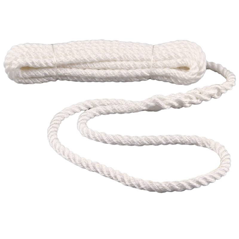 Navyline PP Festmacher-Leine mit Auge - weiß, Ø und Länge:14mm Ø. 8m lang von Navyline