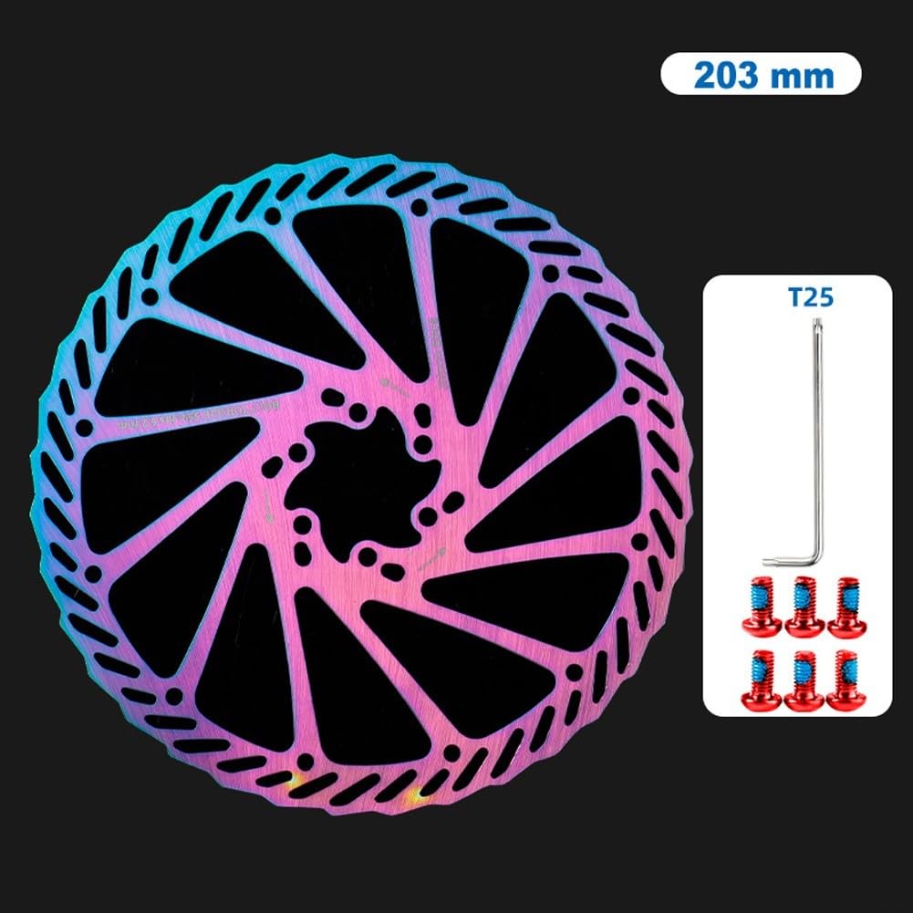 Fahrrad-Scheibenbremse 160/180/203 mm für Rotor G3 mit Schraubenschlüssel, einfache Montage für Scheibenbremsrahmen (203 mm) von NbgrvB