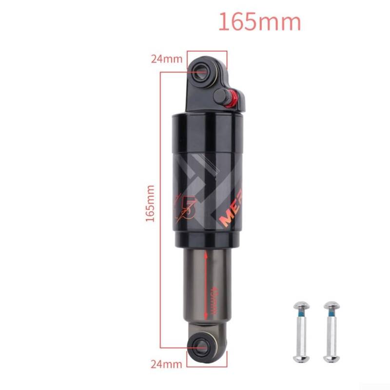 Stoßdämpfer für Mountainbikes 125/150/165/190/200 mm Kompatibilität (165 mm) von NbgrvB