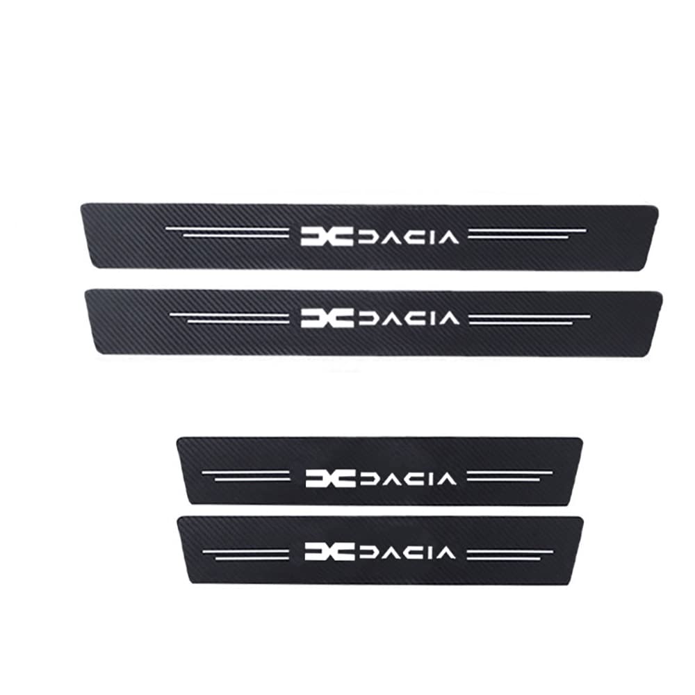 Ndier 4 Stück Mit Leuchteffekt Auto Carbon Fiber Einstiegsleisten Türschweller, für Dacia Spring Lodgy Dokker Duster Logan Sandero Stepway rutschfeste Anti-KratzTrim Scuff Styling SzubehöR Ndier 4 Stück Mit Leuchteffekt Auto Carbon Fiber Einstiegsleisten Türschweller, für Dacia Spring Lodgy Dokker Duster Logan Sandero Stepway rutschfeste Anti-KratzTrim Scuff Styling SzubehöR von Ndier