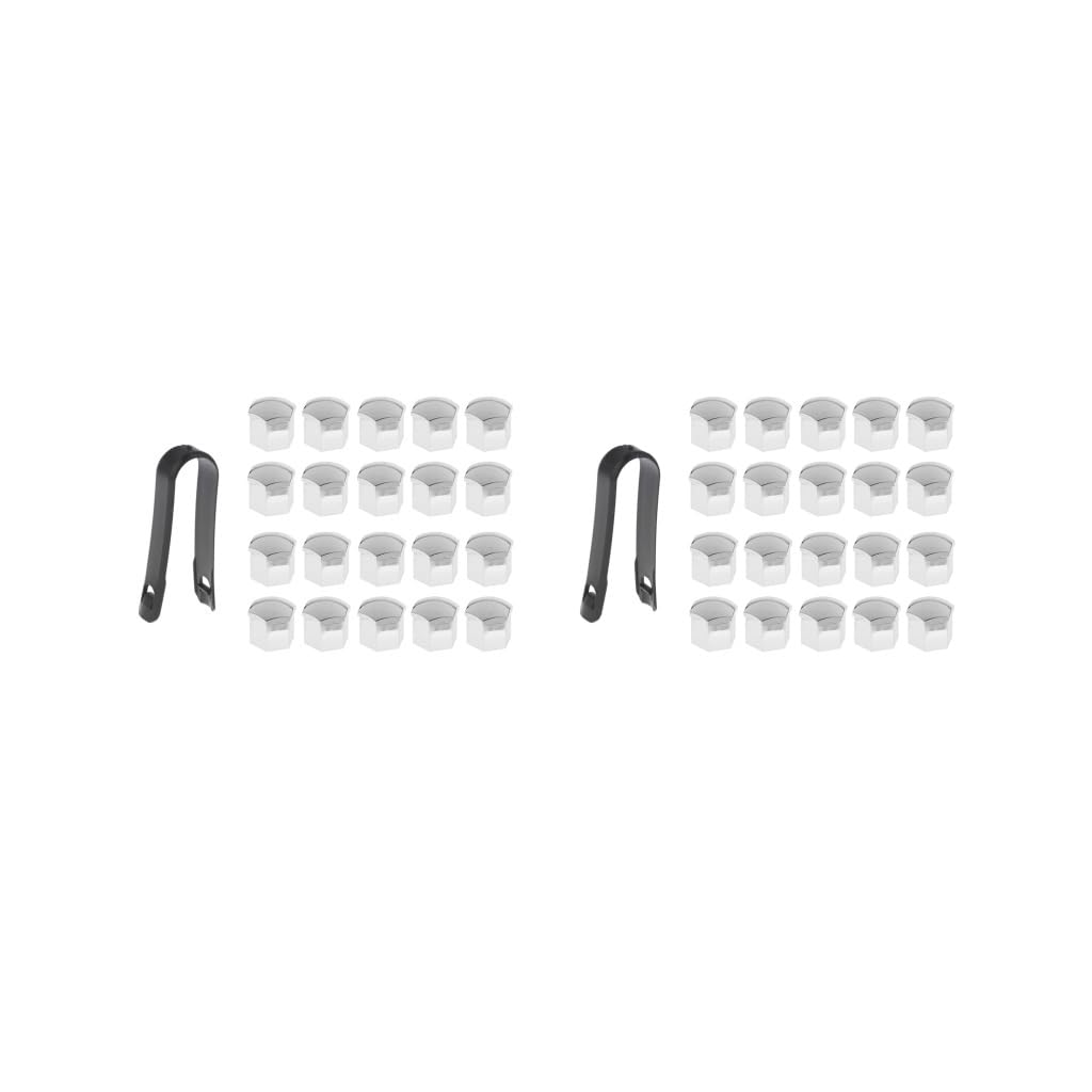 2 Satz von 20 Stück Auto LKW Rad Reifen Mitte Nabe Schraube 21 mm Schutzkappe Silber 2 Satz von 20 Stück Auto LKW Rad Reifen Mitte Nabe Schraube 21 mm Schutzkappe Silber von NeaxgeandX