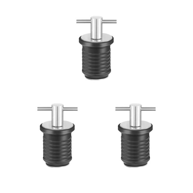 3 Satz von Marine Boot Plug Schraube für Bootfahren Kajak Wassersport, Edelstahl, 32 mm von NeaxgeandX