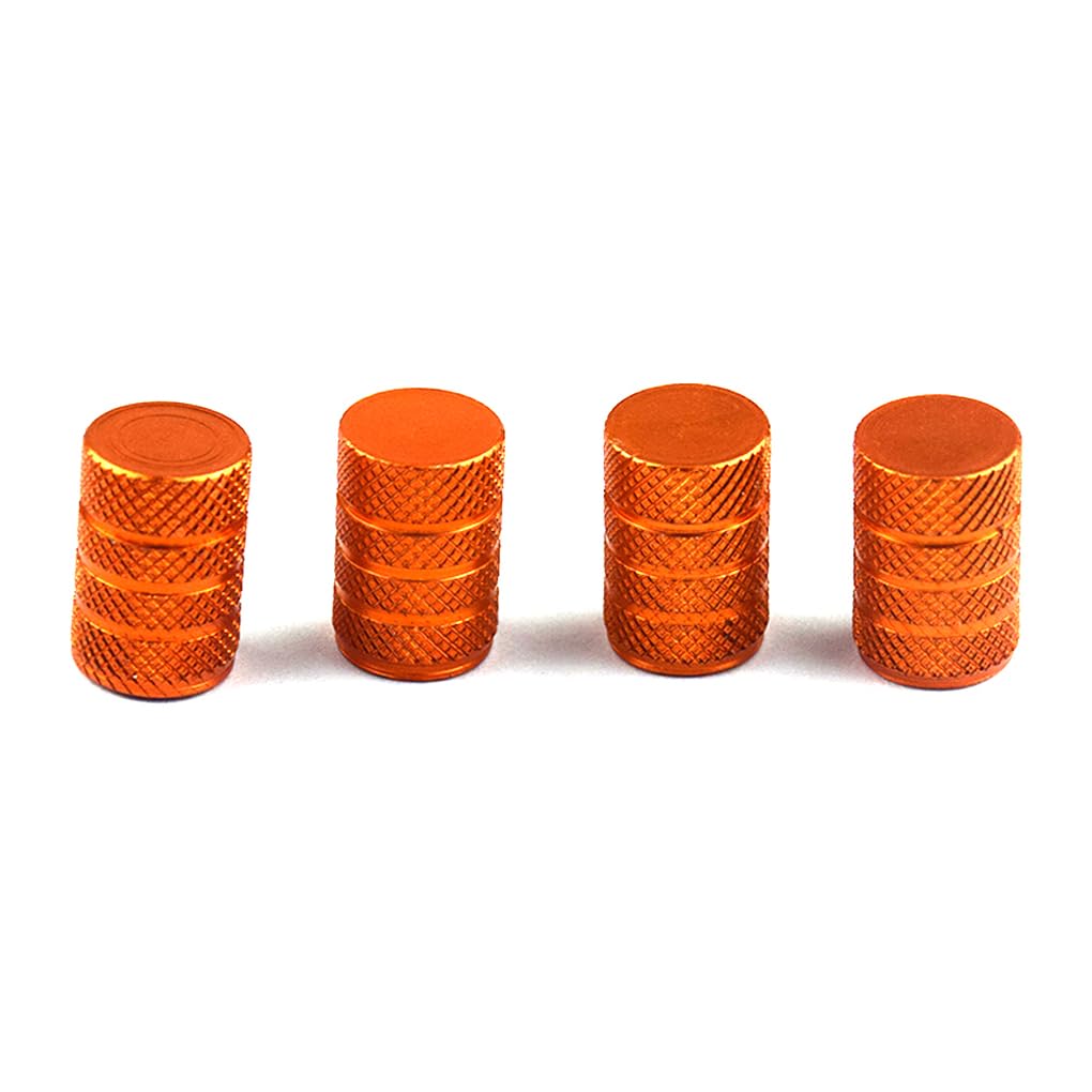 4 Stücke Reifen Ventil Stem Caps Universal Fahrzeuge Metall Staubdicht Rad Luft Abdeckung Ersatz Modifikation Zubehör Orange 4 Stücke Reifen Ventil Stem Caps Universal Fahrzeuge Metall Staubdicht Rad Luft Abdeckung Ersatz Modifikation Zubehör Orange von NeaxgeandX