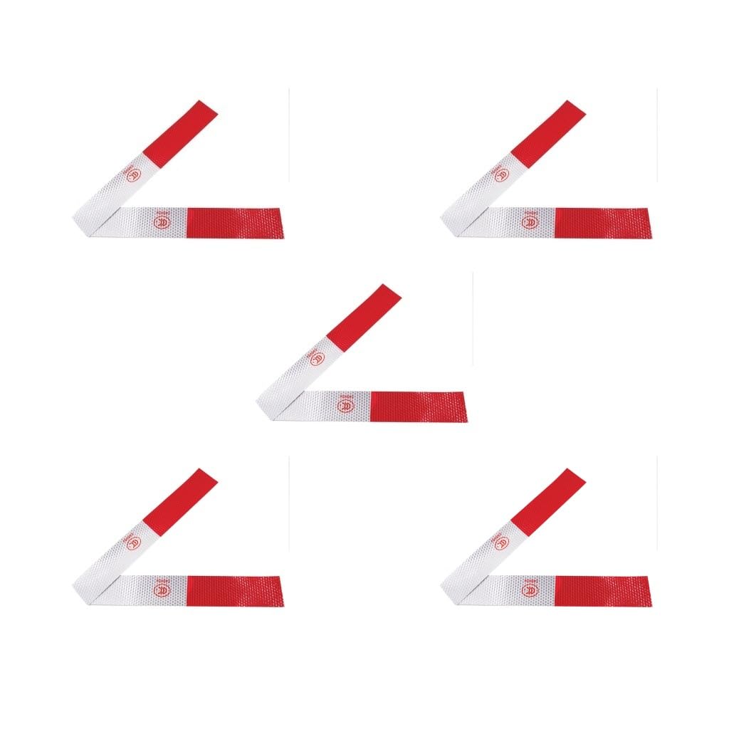 5 Set von Auto Nacht Selbstklebende Reflektierende Streifen Rot-Weiß Auto LKW Anhänger Sicherheit Warnung Band Aufkleber 5 Set von Auto Nacht Selbstklebende Reflektierende Streifen Rot-Weiß Auto LKW Anhänger Sicherheit Warnung Band Aufkleber von NeaxgeandX