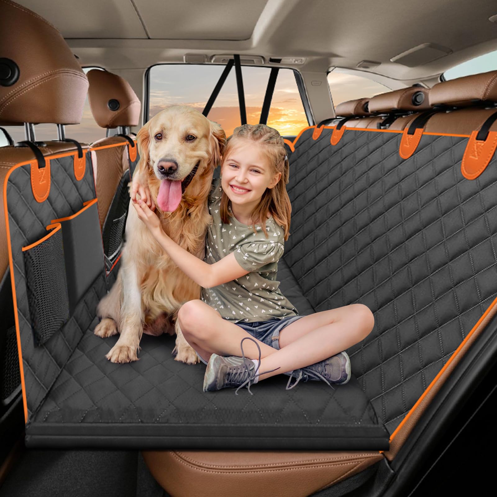 Neccis Hundedecke Auto Rückbank mit Abnehmbarer Harter Unterseite, 136 x 61 cm Autoschutzdecke Hund Rücksitz, 150 kg Tragkraft, Wasserdichte/Kratzfeste, Hundematte Auto Passt für 95% der PKW/SUVs/LKWs Neccis Hundedecke Auto Rückbank mit Abnehmbarer Harter Unterseite, 136 x 61 cm Autoschutzdecke Hund Rücksitz, 150 kg Tragkraft, Wasserdichte/Kratzfeste, Hundematte Auto Passt für 95% der PKW/SUVs/LKWs von Neccis