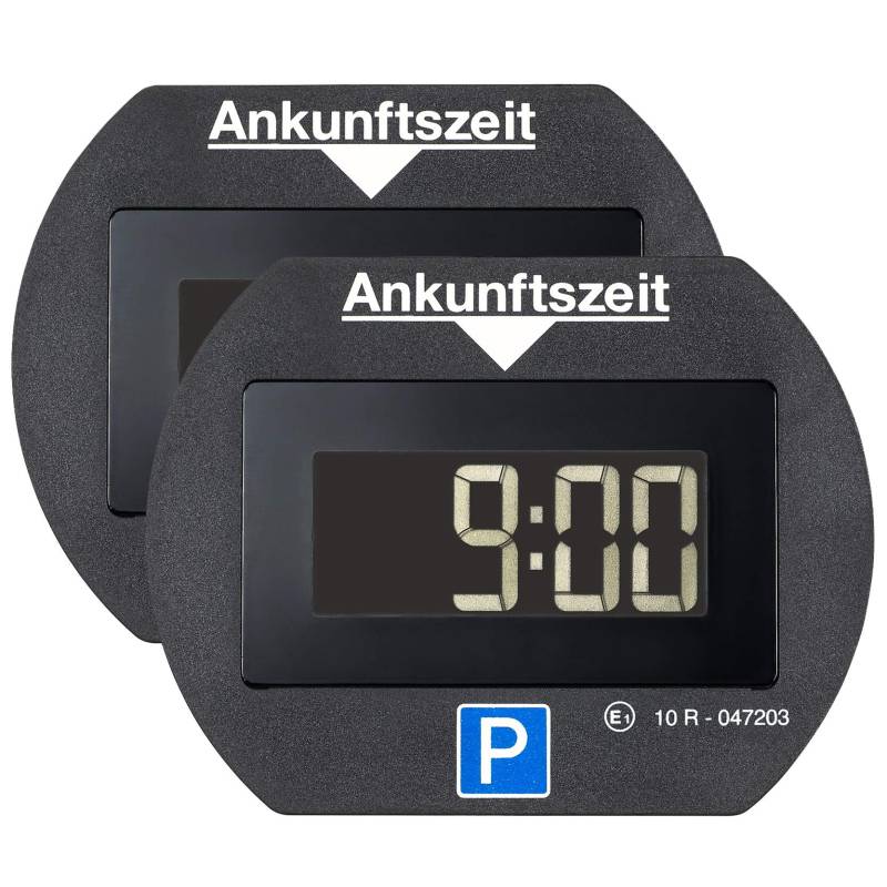 2X Park Lite elektronische Parkscheibe Digitale Parkuhr schwarz mit offizieller Zulassung vom KBA - 2 Stück Spar Set von Park Lite