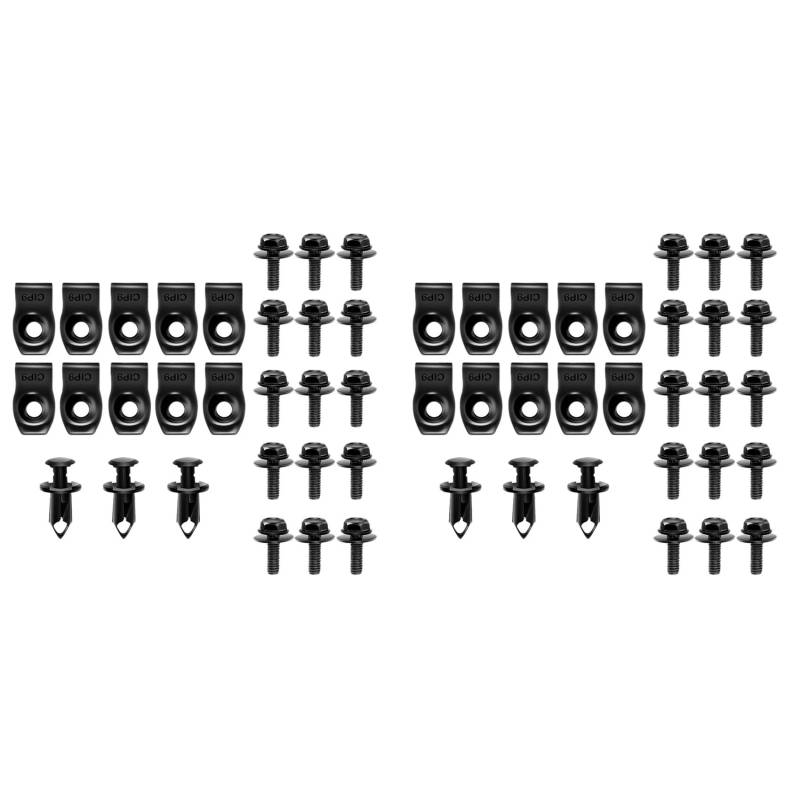 Nemeae 2X Motor Unter Der Abdeckung Splash Schild Wache Körper Schrauben Stoßstange Kotflügel Push Retainer Befestigungs Niet Clips Extrudierte U-Muttern für G35 G37 FX35 FX45 von Nemeae