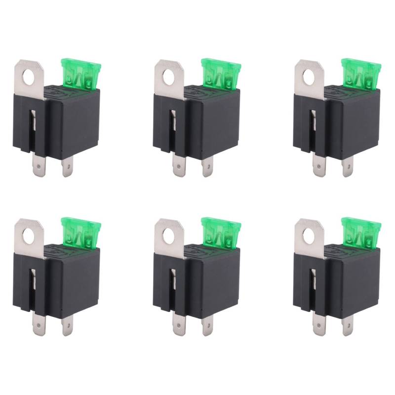 Nemeae 6X 12V 30A 4 Pin SPST Auto KFZ Relais Schliesser Oeffner Schalter Umschalter von Nemeae