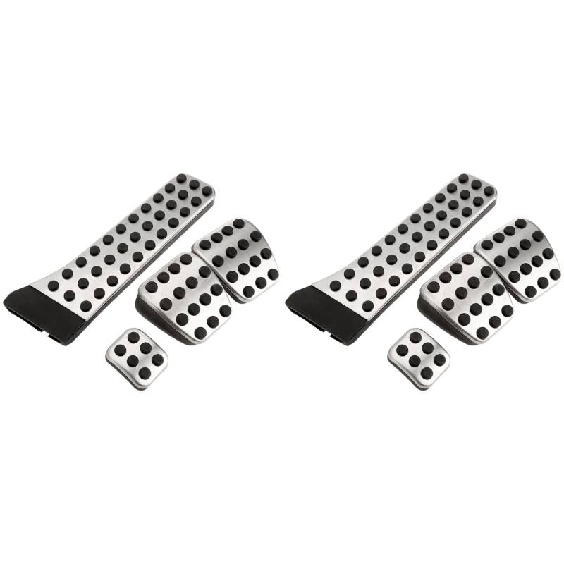 Nemeae 8 Teiliges Edelstahl Pedal für W202 W203 W204 W124 W210 W211 W212 W218 X204 R172 R231 C E von Nemeae