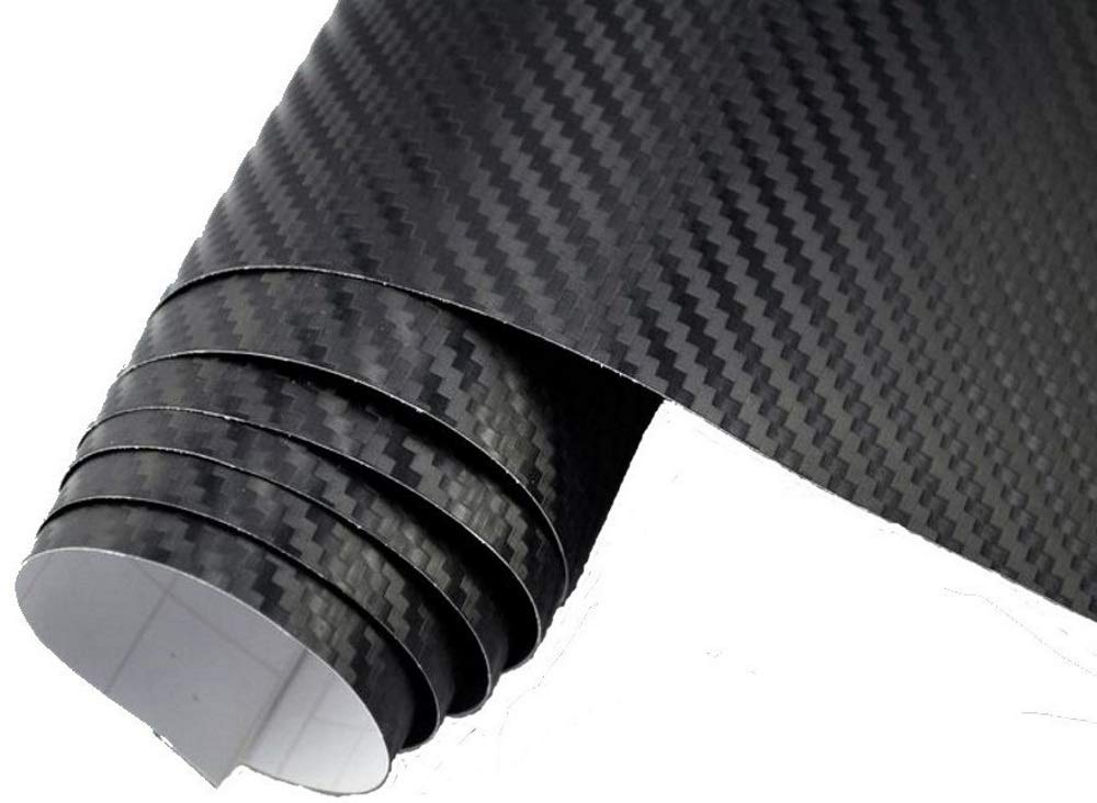 Neoxxim 5.5€/m2 Auto Folie - 3D Carbon Folie schwarz blasenfrei - 50 x 150 cm selbstklebend flexibel Car Wrapping Klebefolie von Neoxxim