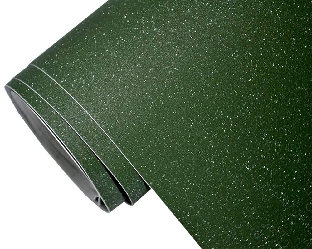 Neoxxim 6.6€/m2 Auto Folie - glitzer olive 30 x 150 cm - selbstklebend BLASENFREI flexibel Car Wrapping Klebefolie folieren von Neoxxim