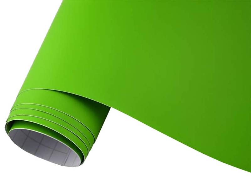 Neoxxim 5,5€/m² Auto Folie matt - grün matt grün 50 x 150 cm Klebefolie Dekor Folie dehnbar auch für Möbel von Neoxxim
