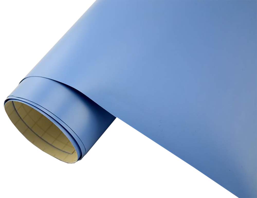 Neoxxim 5,9€/m² Auto Folie matt - hell blau matt 700 x 150 cm Klebefolie Dekor Folie dehnbar auch für Möbel von Neoxxim