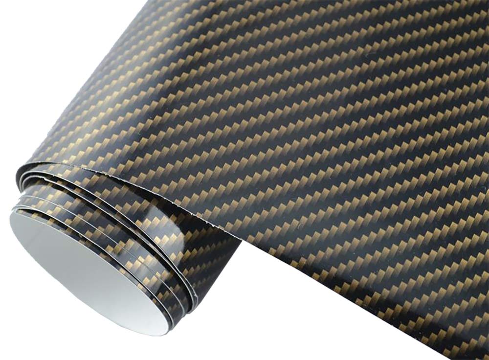 Neoxxim 5.5€/m2 Auto Folie - 2D Carbon braun 50 x 150 cm - selbstklebend BLASENFREI flexibel Car Wrapping Klebefolie folieren von Neoxxim