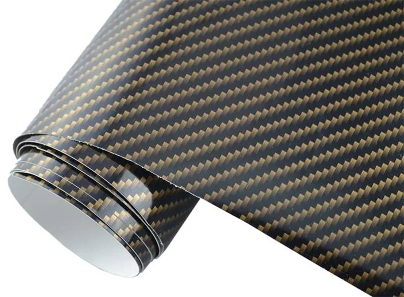 Neoxxim 5.5€/m2 Auto Folie - 2D Carbon braun 50 x 150 cm - selbstklebend BLASENFREI flexibel Car Wrapping Klebefolie folieren von Neoxxim