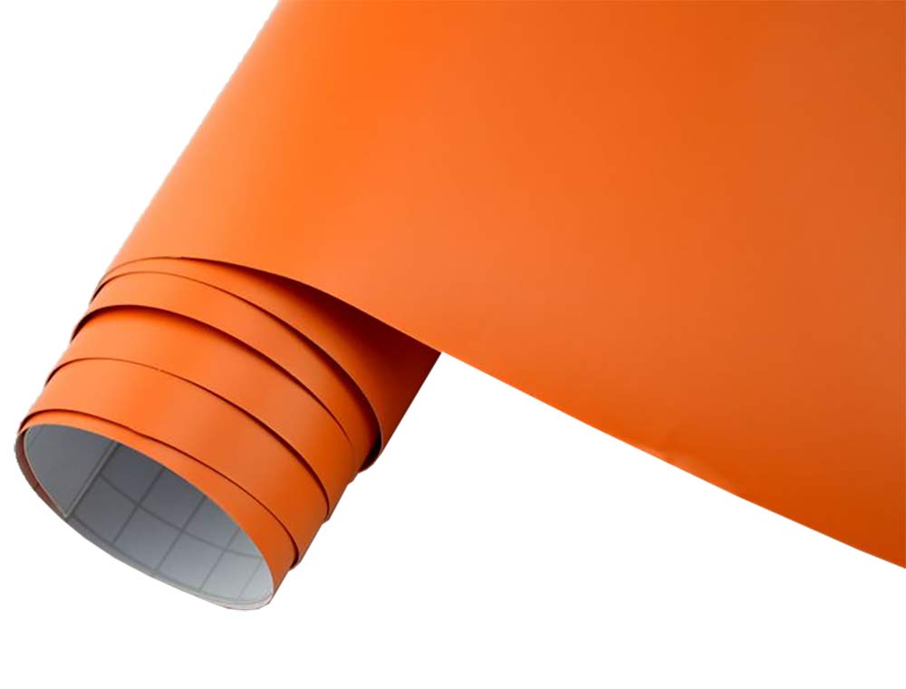 Neoxxim 5.5€/m2 Auto Folie matt - orange matt 300 x 150 cm Klebefolie Dekor Folie dehnbar auch für Möbel von Neoxxim