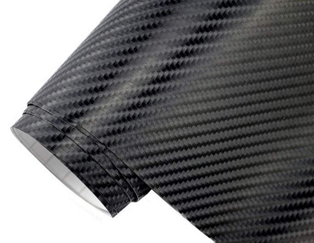 Neoxxim 6.49€/m2 4D Carbon Folie SCHWARZ 4D 30 x 152 cm Auto Folie BLASENFREI selbstklebend Klebefolie von Neoxxim