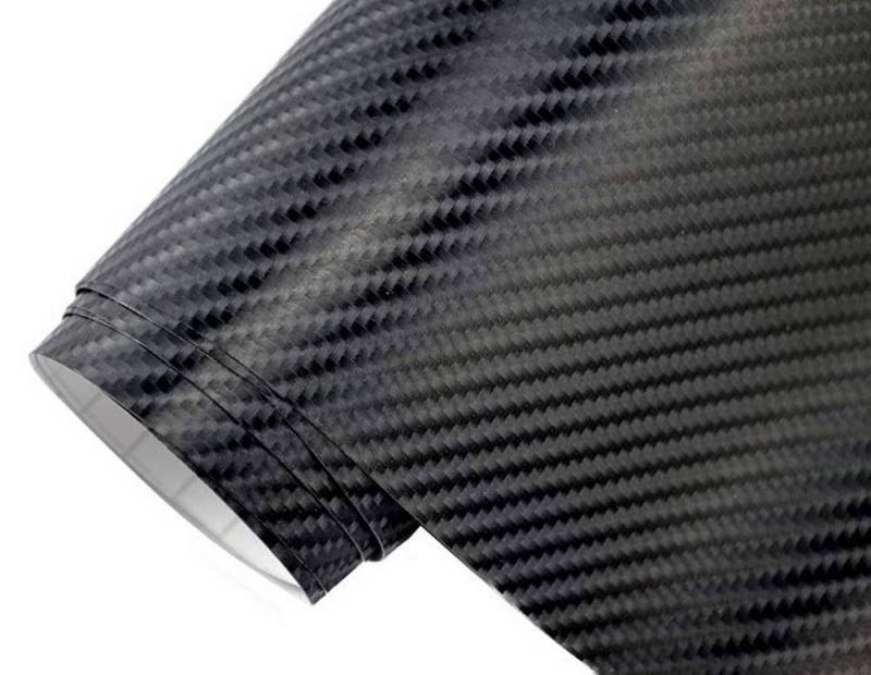 Neoxxim 6.49€/m2 4D Carbon Folie SCHWARZ 4D 30 x 152 cm Auto Folie BLASENFREI selbstklebend Klebefolie von Neoxxim